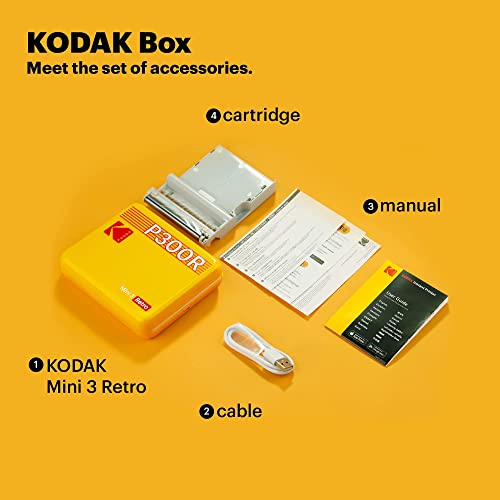 Fotodrucker KODAK P300 Mini 3 Retro, Mobil, Bluetooth