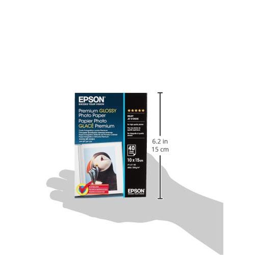 Fotopapier Epson Premium glossy, inkjet A6-Format, 2×40 Blatt
