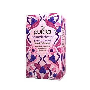 Früchtetee Pukka Bio-Tee Holunderbeere & Echinacea, 4er Pack