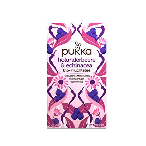 Früchtetee Pukka Bio-Tee Holunderbeere & Echinacea, 4er Pack