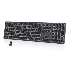 Funktastatur seenda Beleuchtete, Kabellose Tastatur