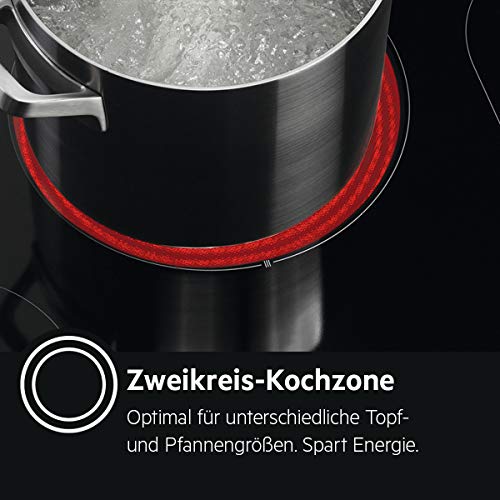 Glaskeramik-Kochfeld AEG HK634060XB Autark, Strahlenbeheizt