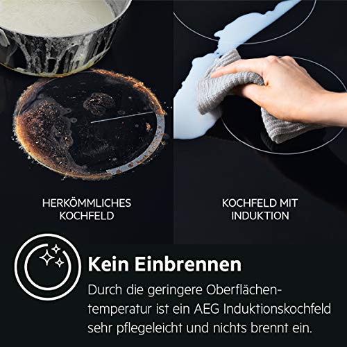 Glaskeramik-Kochfeld AEG IKB6431AXB Autark mit Touchscreen