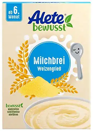 Grießbrei Baby Alete bewusst Milchbrei Weizengrieß, 400 g