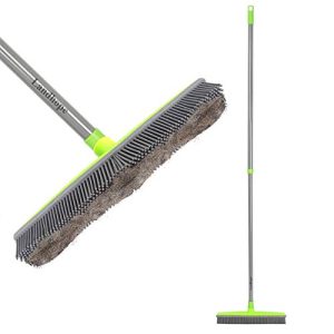 Rubber broom Lanhope broom rubber bristles scratch-resistant 150 cm