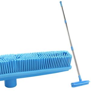 Rubber broom Lanhope broom rubber bristles with wiper edge