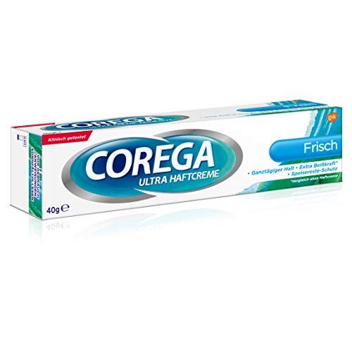 Haftcreme Corega Ultra Frisch für Zahnersatz/dritte Zähne, 2x40g
