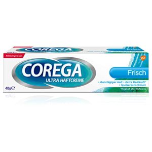 Haftcreme Corega Ultra Frisch für Zahnersatz/dritte Zähne, 2x40g