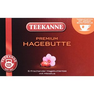 Hagebuttentee Teekanne Premium Hagebutte 20 Beutel, 5er Pack