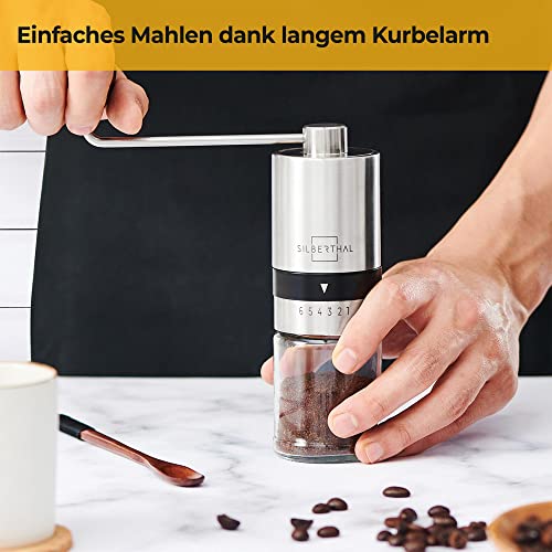 Hand-Kaffeemühle SILBERTHAL Manuell, verstellbarer Mahlgrad