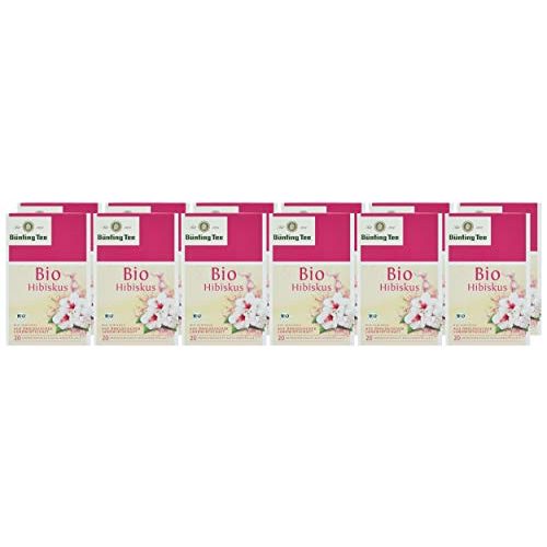 Hibiskustee Bünting Tee Bio Hibiskus, 12er Pack (12 x 40 g)