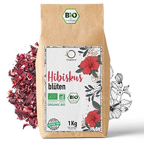 Die beste hibiskustee origeens bio 1kg premiumqualitaet hibiskusblueten Bestsleller kaufen