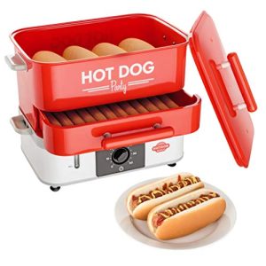 Hot Dog Maker HOT DOG WORLD, mit Brötchenwärmefach