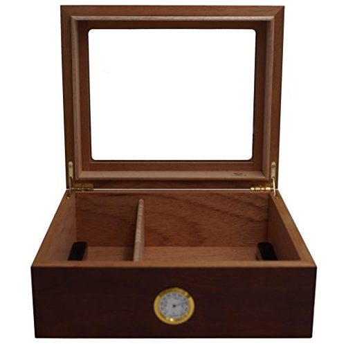 Humidor GERMANUS Classic Desk, Braun für ca. 50 Zigarren