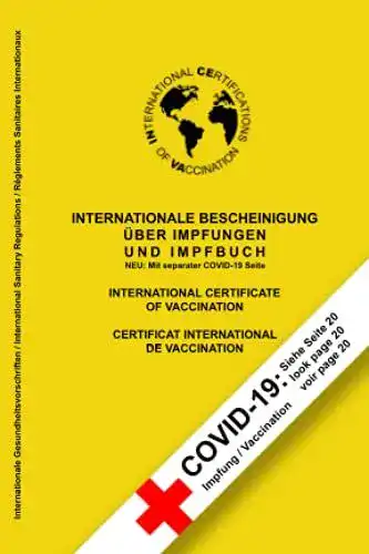 Impfpass INTERNATIONALE BESCHEINIGUNG ÜBER IMPFUNGEN