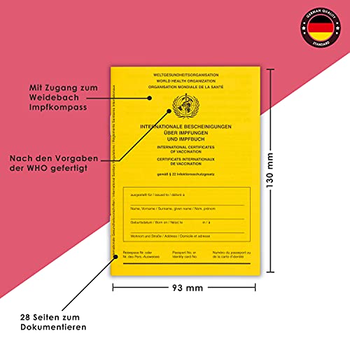 Impfpass Weidebach Standard, Neue Ausgabe Version 2021