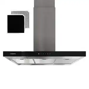 Inselhaube Viesta VDI90230EG, 90cm aus Edelstahl, Touchpad