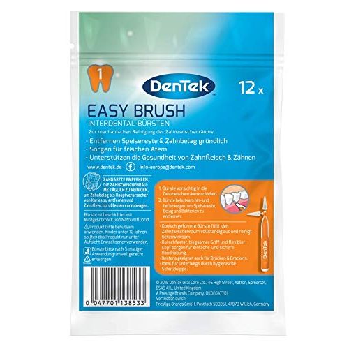 Interdentalbürsten DenTek Easy Brush ISO 1 Pack of 12