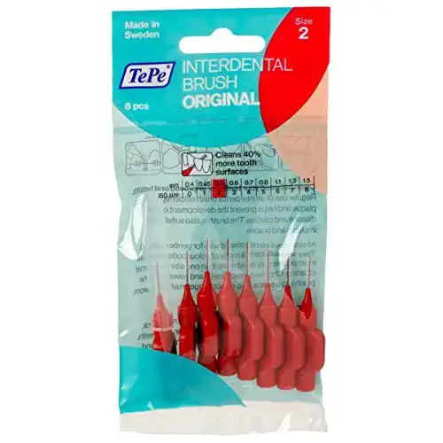 Interdentalbürsten TEPE Interdentalbuerste 0,5mm rot, 5 Pakete