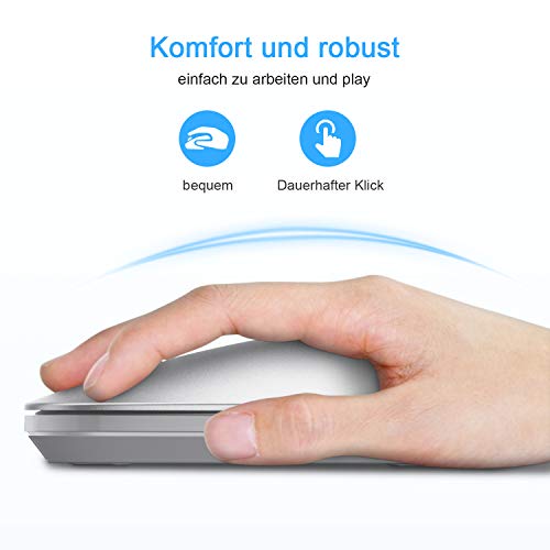 iPad-Tastatur OMOTON deutsche Bluetooth Tastatur Maus Set