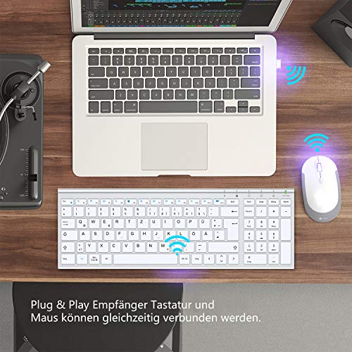 Kabellose-Tastatur-und-Maus-Set iClever GK03 2.4G