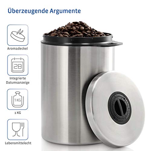 Kaffeedosen Xavax Kaffeedose luftdicht für 1 kg Kaffeebohnen