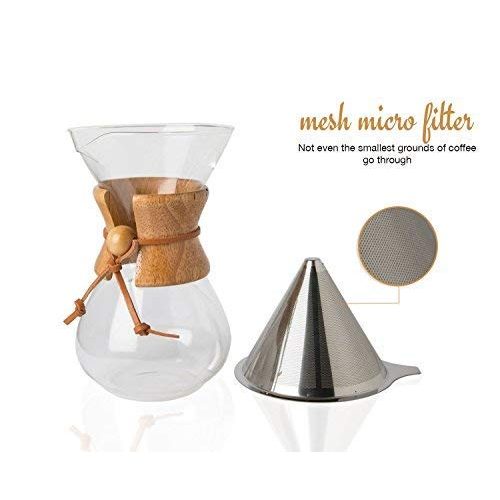 Kaffeefilter Comfify Pour Over Coffee Make, Borosilicate Glass