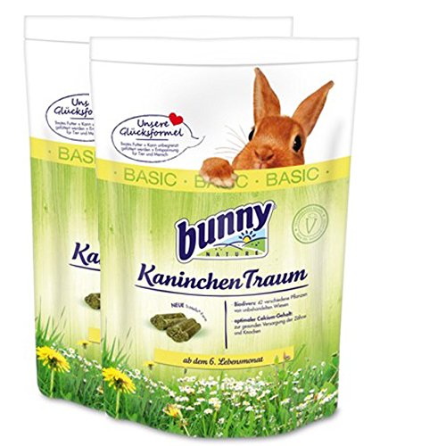 Die beste kaninchenfutter 2 x 4 kg 8 kg bunny kaninchen traum basic Bestsleller kaufen