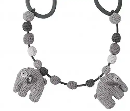Kinderwagenkette Sebra, Elefant Fanto, grau