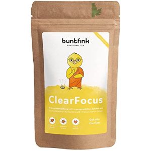 Kurkuma-Tee buntfink ®„ClearFocus“ Tee mit Sencha Grüntee, 60g