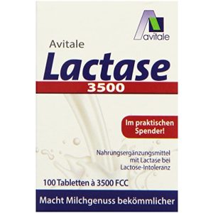 Laktase-Tabletten Avitale Lactase 3500 FCC, 100 Tabletten