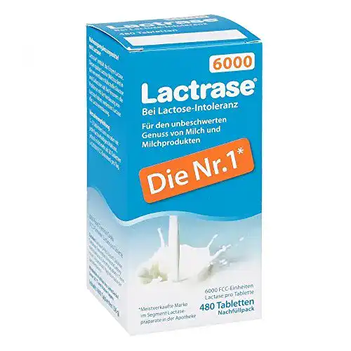 Laktase-Tabletten Lactrase 6000 Tabletten, 480 Stück