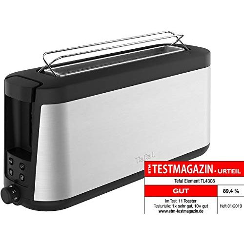 Langschlitztoaster Tefal Element Langschlitz-Toaster TL4308