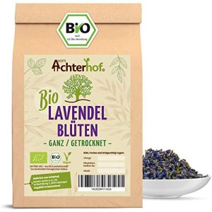 Lavendeltee vom-Achterhof Lavendelblüten Bio getrocknet, 250g