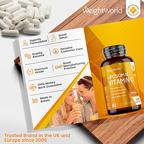 Liposomales Vitamin C WeightWorld, 180 vegane Kapseln