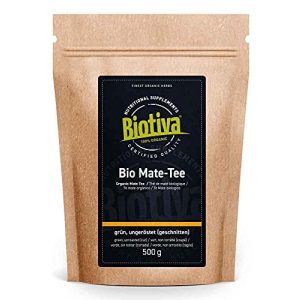 Mate-Tee Biotiva Matetee Bio 500g, ungerösteter grüner Mate Tee