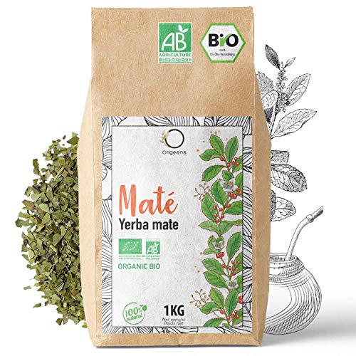 Mate-Tee Origeens BIO YERBA MATE 1 KG, Grüner Mate Tee