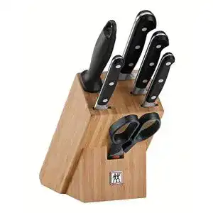 Messerblock Zwilling, 7-tlg., Bambusblock, Messer und Schere