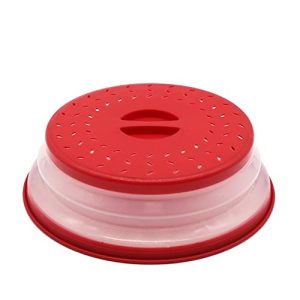 Mikrowellendeckel Nifogo Faltbar, BAP-frei und ungiftig (rot)