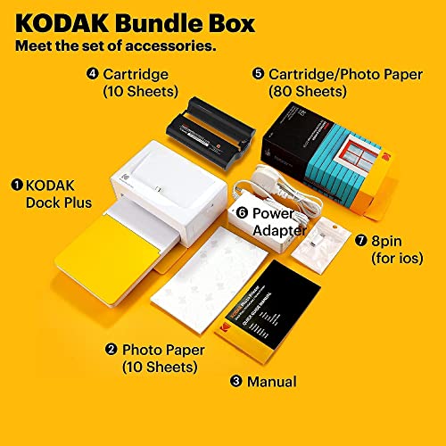 Mobiler Drucker KODAK PD460 Dock Plus, 4×6 Fotodrucker