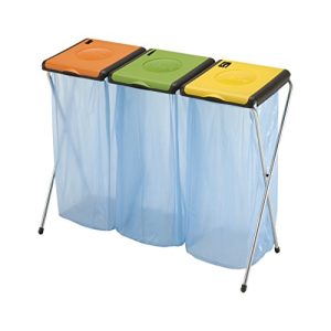 Müllsackständer Vileda Nature 3, 6-Einheiten, orange/grün/gelb