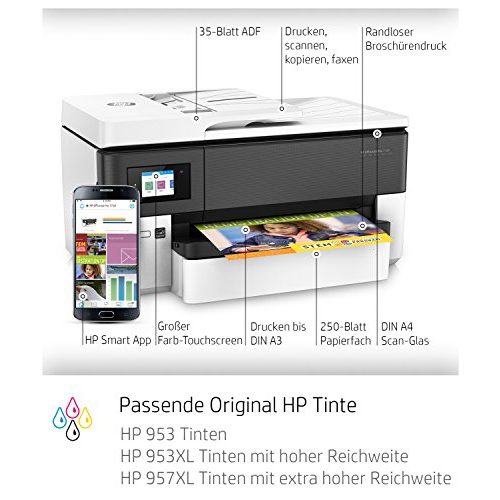 Multifunktionsdrucker HP OfficeJet Pro 7720 A3, Duplex, Airprint