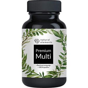 Multivitamin-Tabletten natural elements Multivitamin, 180 Kapseln