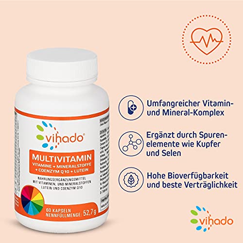 Multivitamin-Tabletten Vihado Multivitamin, Vitamine A-Z, 60 Kaps.