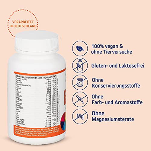 Multivitamin-Tabletten Vihado Multivitamin, Vitamine A-Z, 60 Kaps.