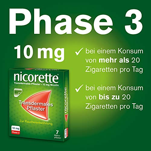 Nikotinpflaster Nicorette Pflaster mit 10 mg Nikotin