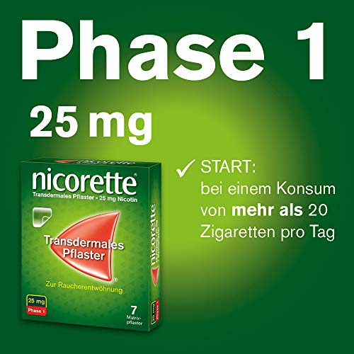 Nikotinpflaster Nicorette Pflaster mit 25 mg Nikotin