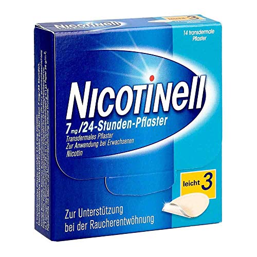 Nikotinpflaster Nicotinell 7 mg/24-Stunden-Pflaster, Stärke 3, 14 St.