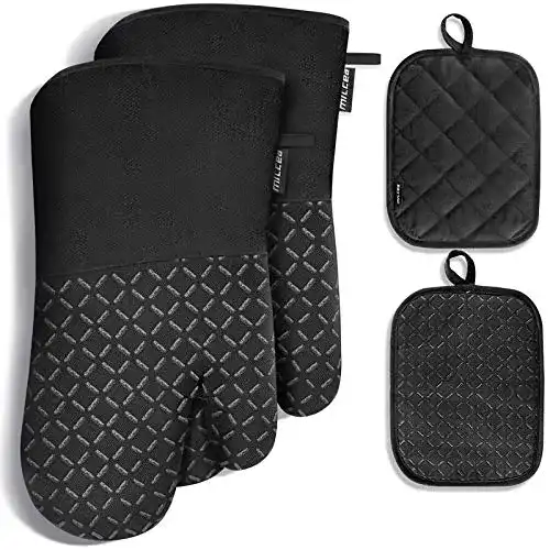 Ofenhandschuhe MILcea, 4er Set Hitzebeständig bis zu 300 °C