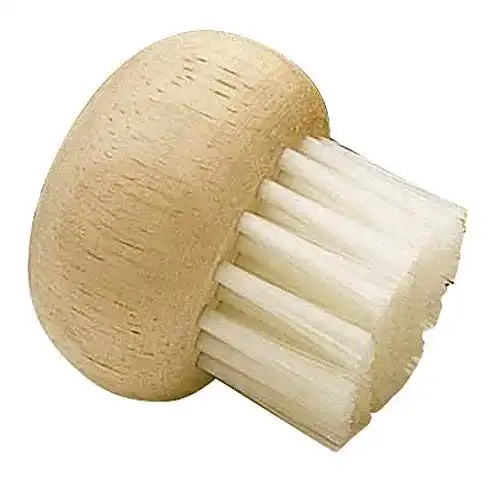 Pilzbürste KC BLUE KitchenCraft mit Holzgriff, Kautschukbaumholz